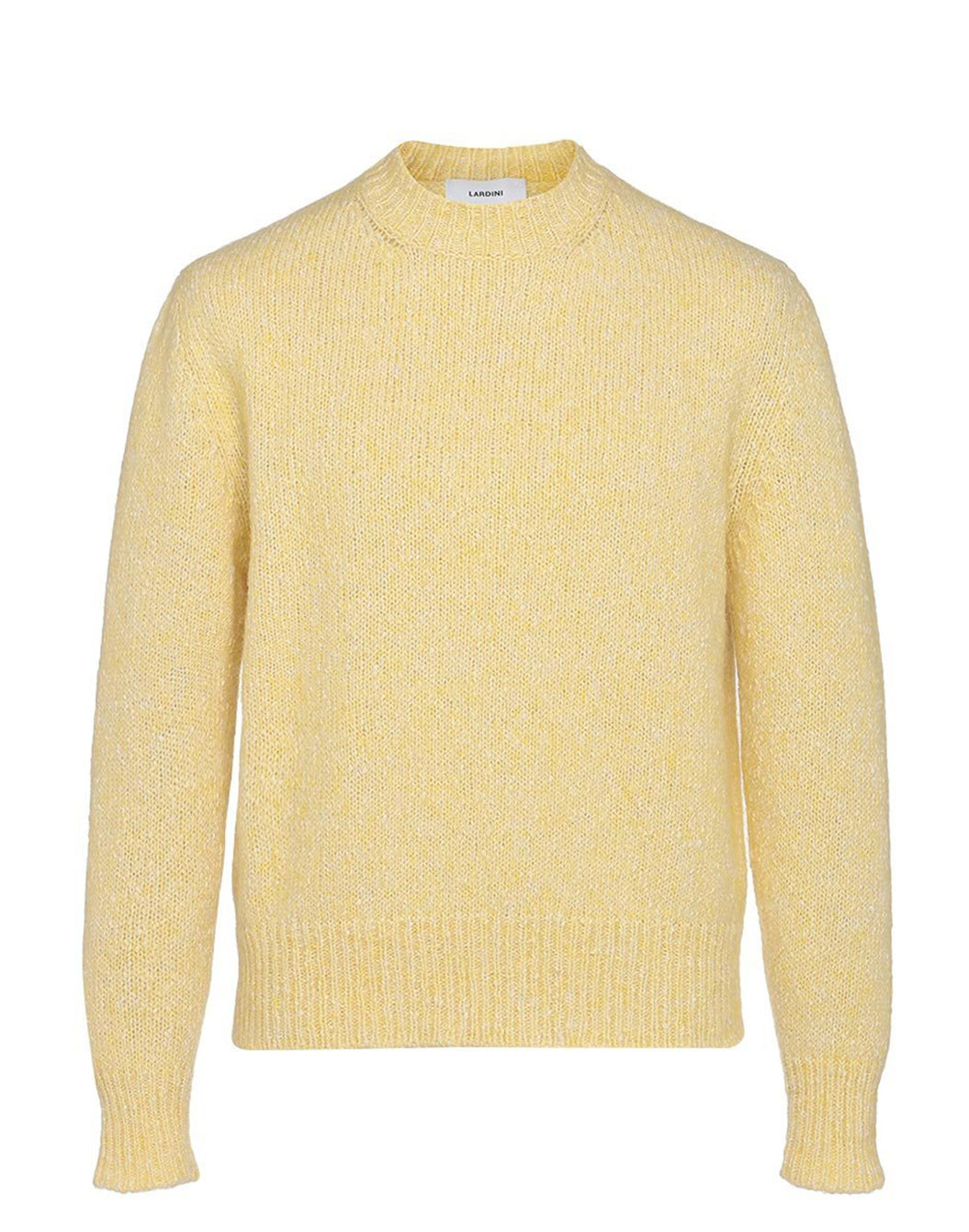 コットンアルパカメランジクルーネックニット – LARDINI Online Store