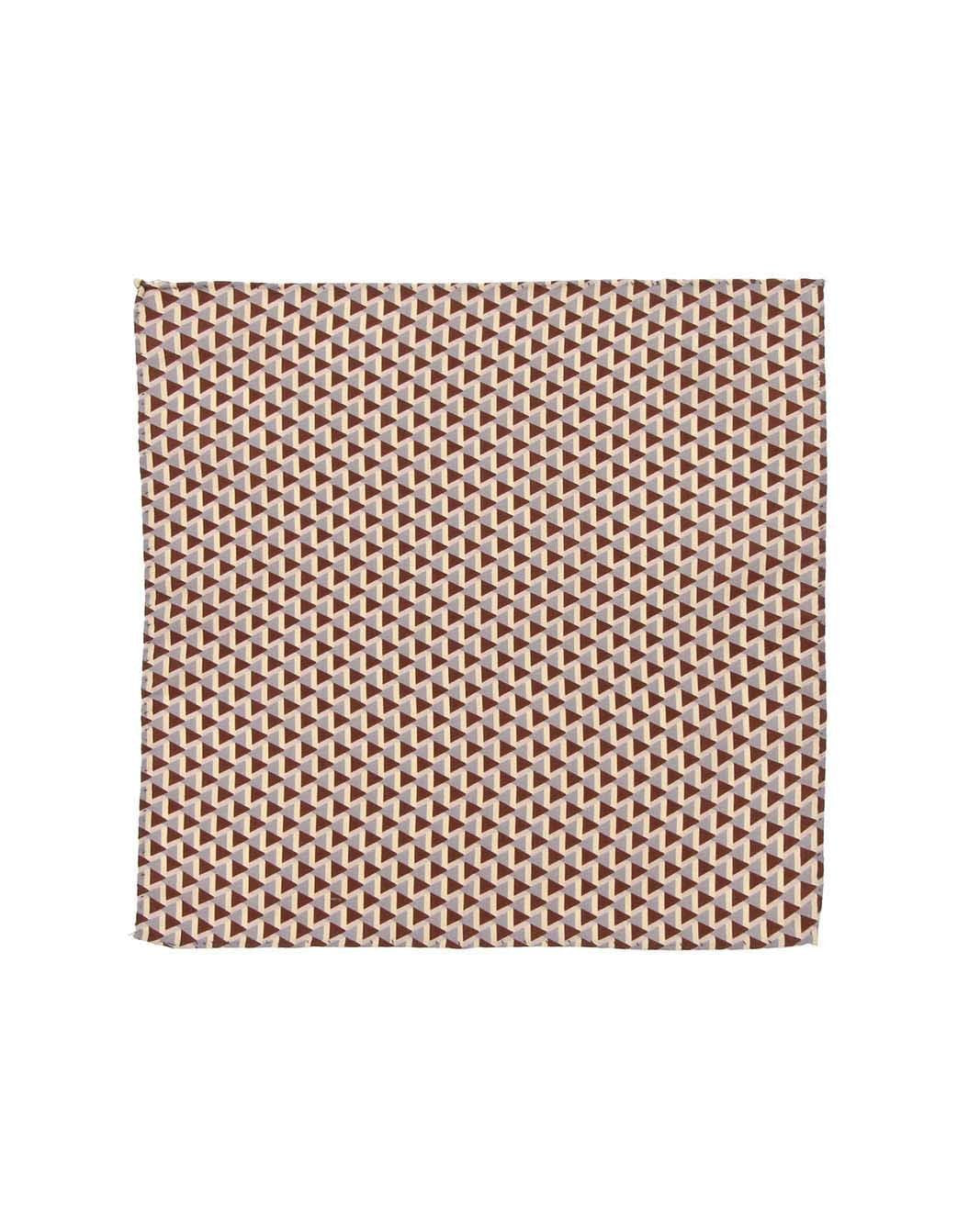 ウールシルクトライアングルプリントポケットチーフ – LARDINI Online