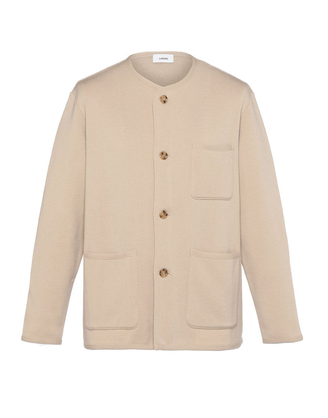 ノーカラーニットジャケット – LARDINI Online Store