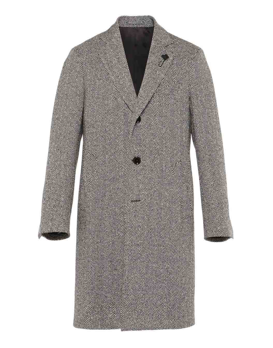 ebure ヘリンボーン　ノーカラー　ツイード　ロングコート　ウール　36 ebure ヘリンボーン 36 ノーカラー ツイード ロングコート ウール