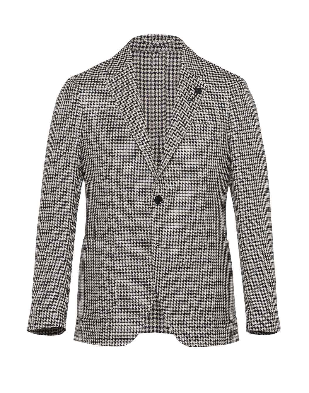 コットンリネン ガンクラブチェックジャケット – LARDINI Online Store