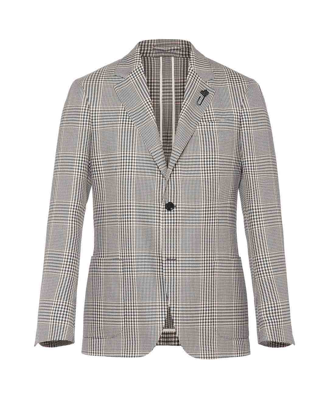 ウールコットングレンチェックジャケット – LARDINI Online Store
