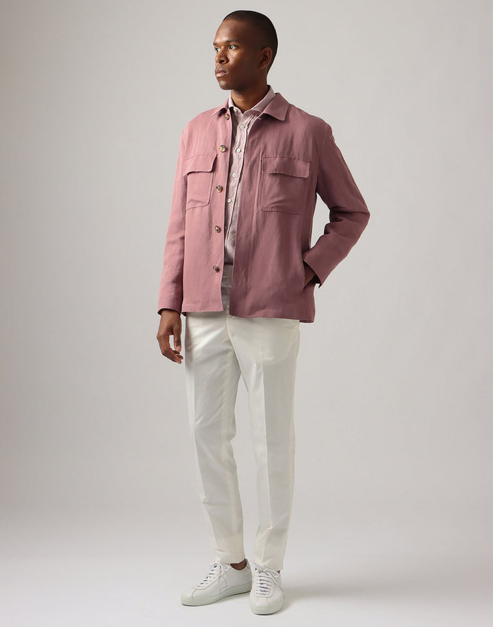 LARDINI_リネンコットン ホリゾンタルカラーシャツ LARDINI_リネンコットン ホリゾンタルカラーシャツ LARDINI_リネン