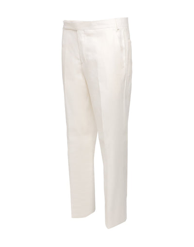 リネンレーヨン ストレッチツイル ピースダイトラウザーズ