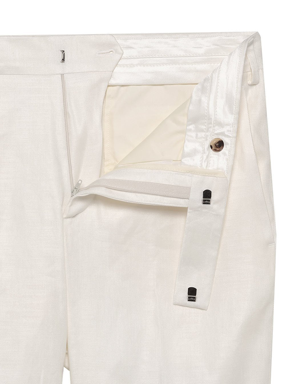 リネンレーヨン ストレッチツイル ピースダイトラウザーズ