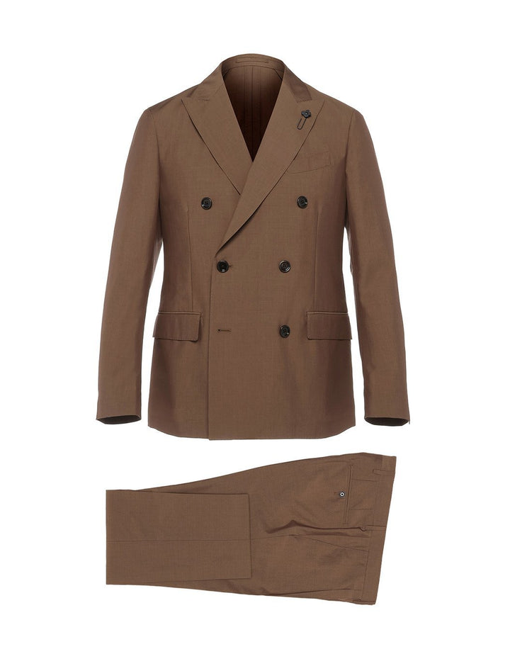 ウールコットンダブルブレステッドスーツ – LARDINI Online Store