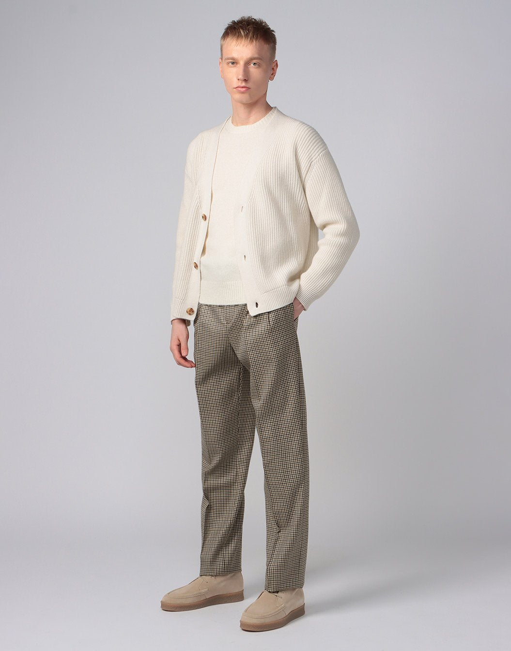 シェパードチェック トラウザーズ – LARDINI Online Store