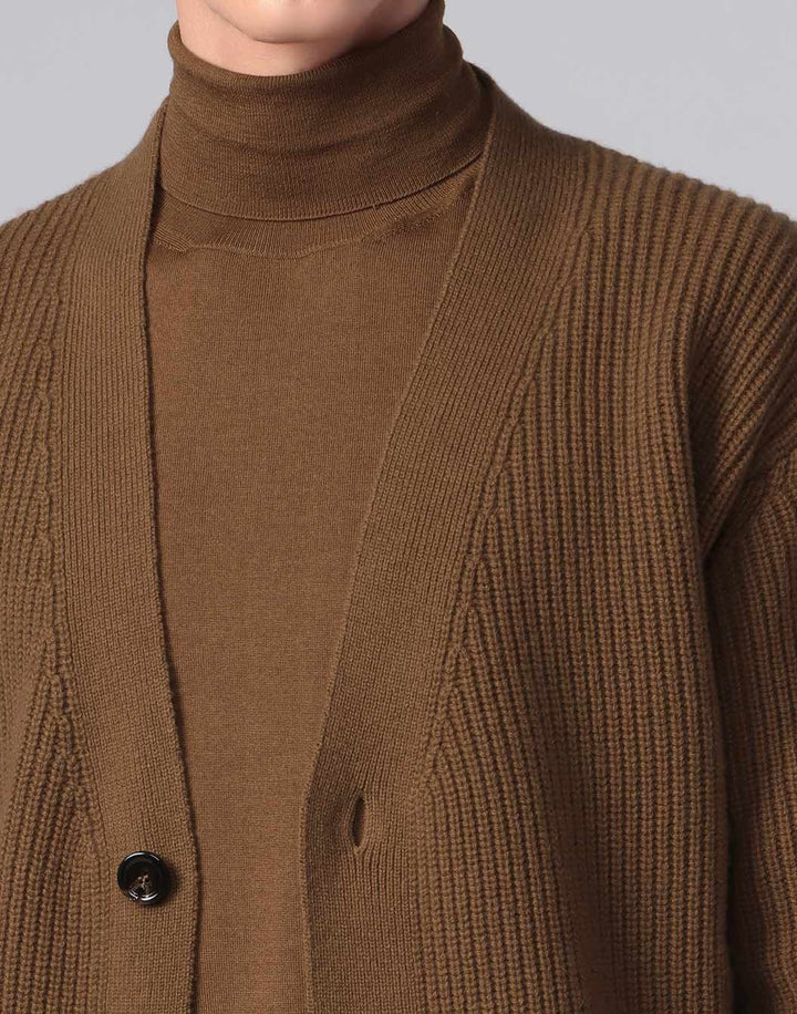 theory luxeVERY掲載 ウールフーデッドチェスターカーディガン 38 WOOL FACTORY 洗えるウールのカーディガンジャケット | ライトアップ