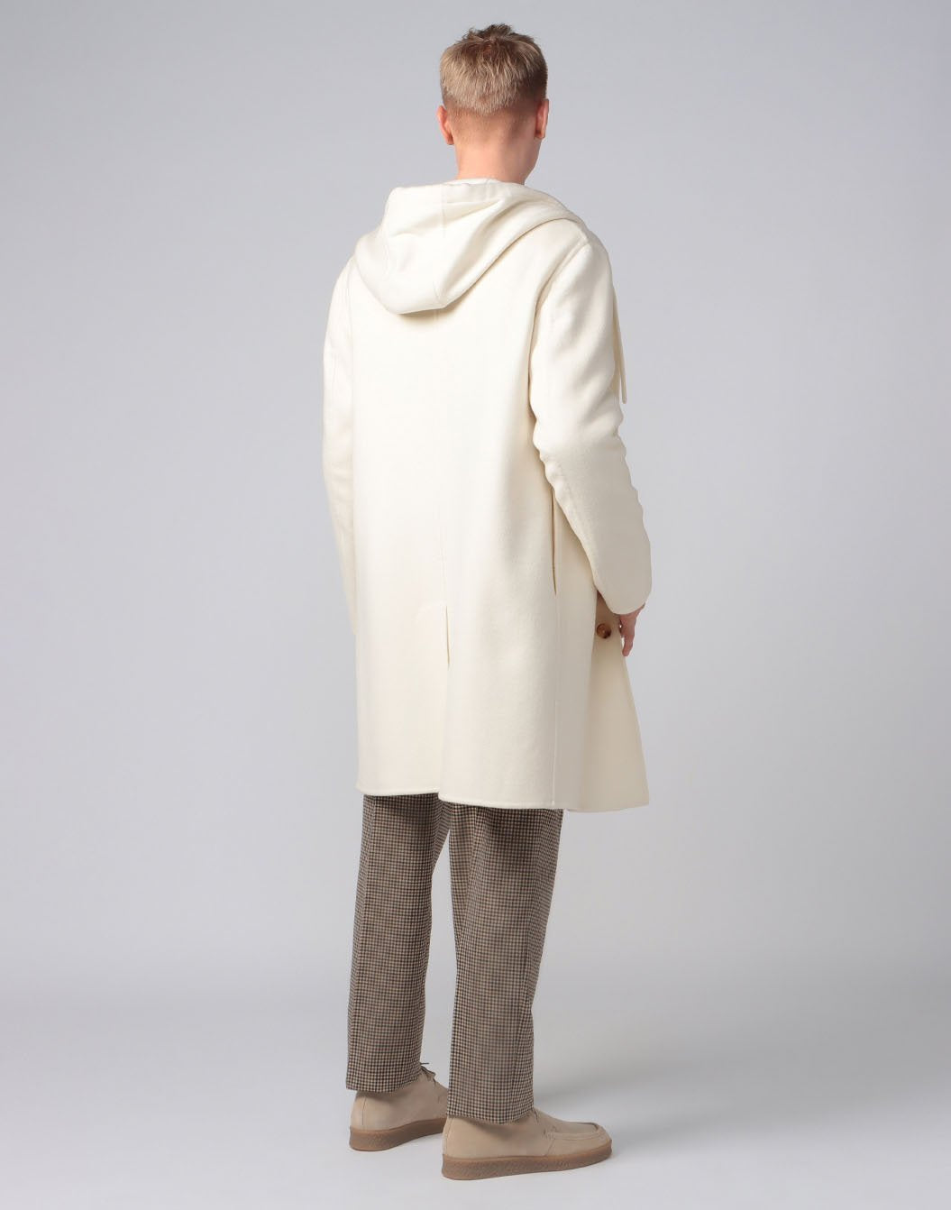 ウールビーバーフーデッドコート – LARDINI Online Store