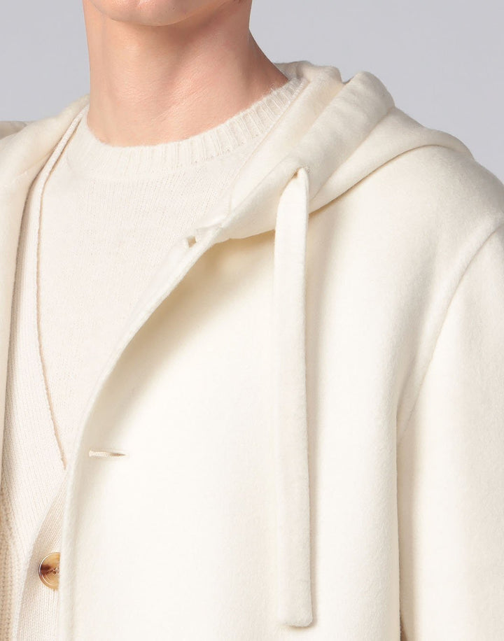 ウールビーバーフーデッドコート – LARDINI Online Store