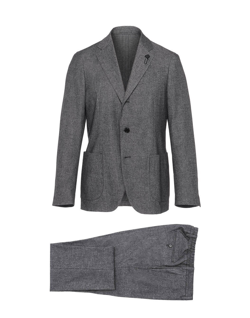 テクニカルウール メランジピンヘッドスーツ – LARDINI Online Store