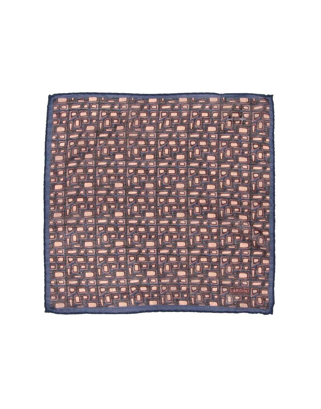 ウールシルクブロックプリントポケットチーフ – LARDINI Online Store