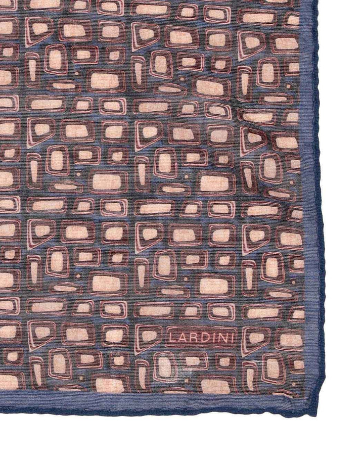 ウールシルクブロックプリントポケットチーフ – LARDINI Online Store