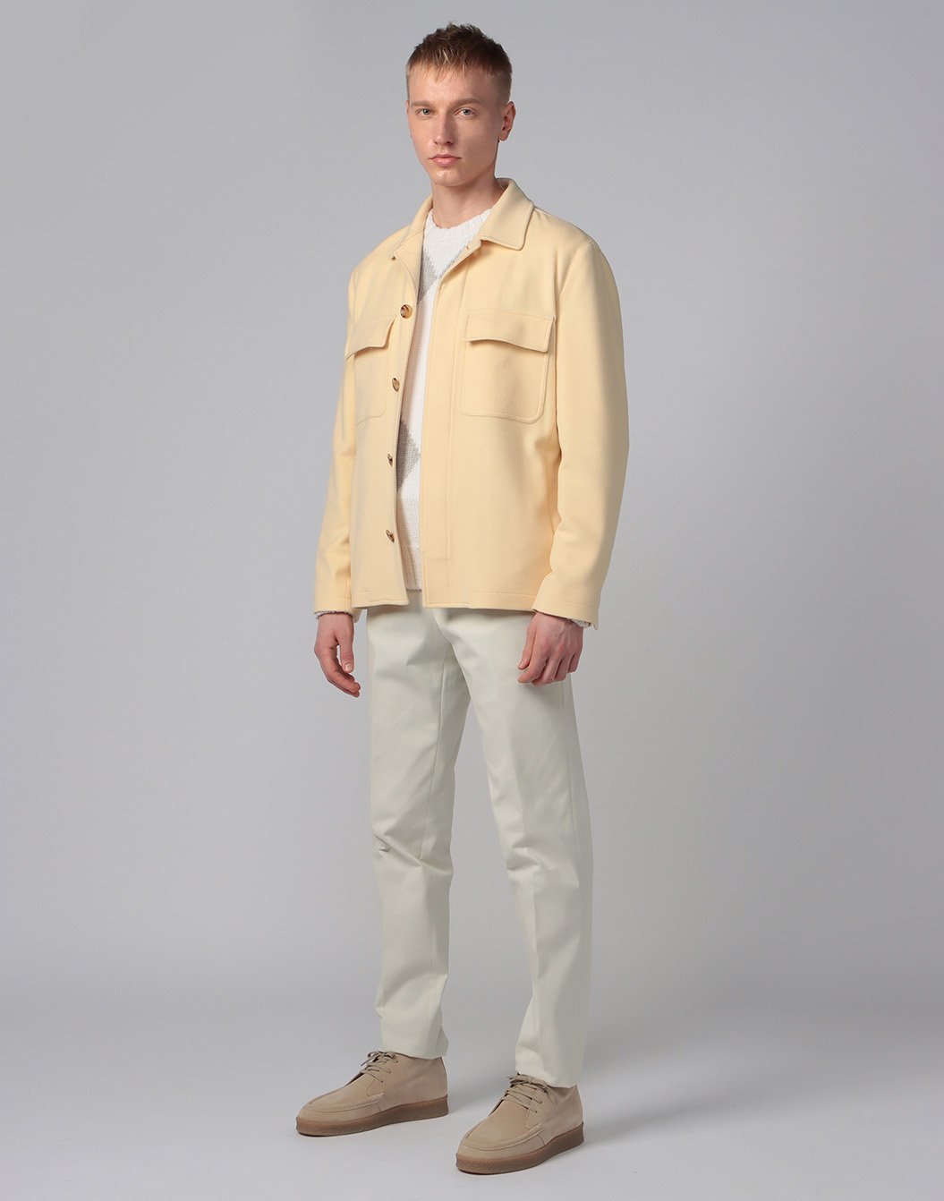 OAMC 23aw ウールカシミア　シャツジャケット ゼニア、しなやかな最高級カシミヤを用いたオーバーシャツジャケット