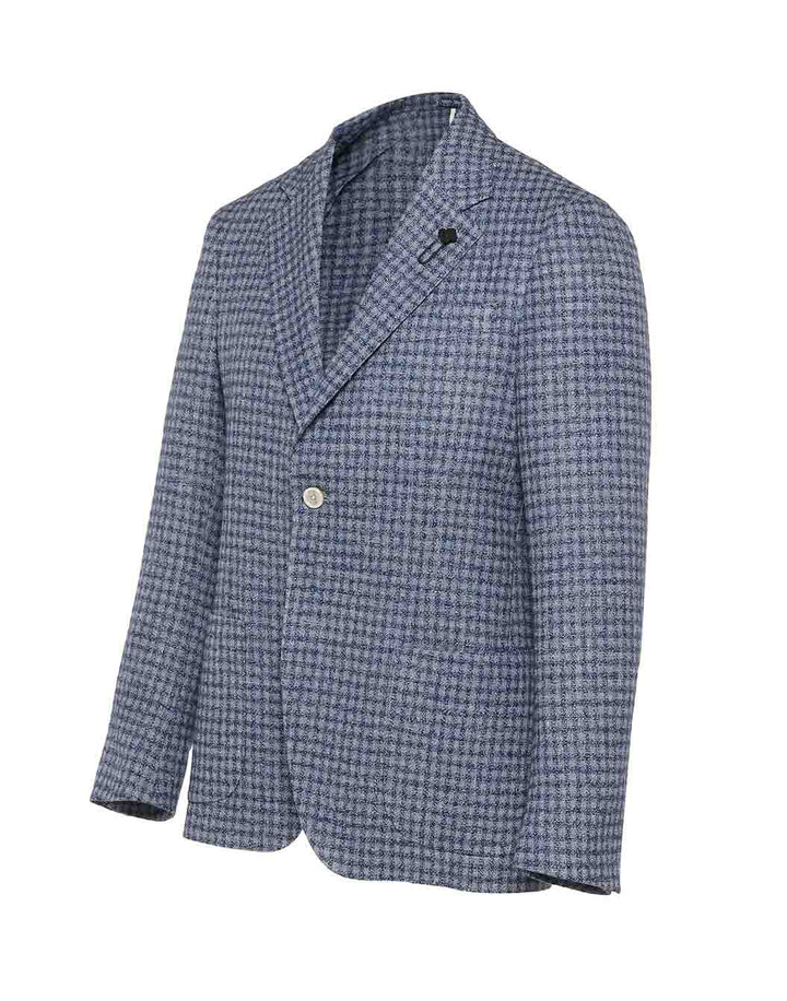 LARDINI ラルディーニ ウール チェック ジャケット LARDINI（ラルディーニ） メンズ カジュアルジャケット チェック柄