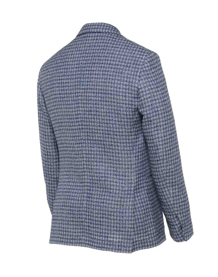 リネンウール マイクロチェックジャケット – LARDINI Online Store