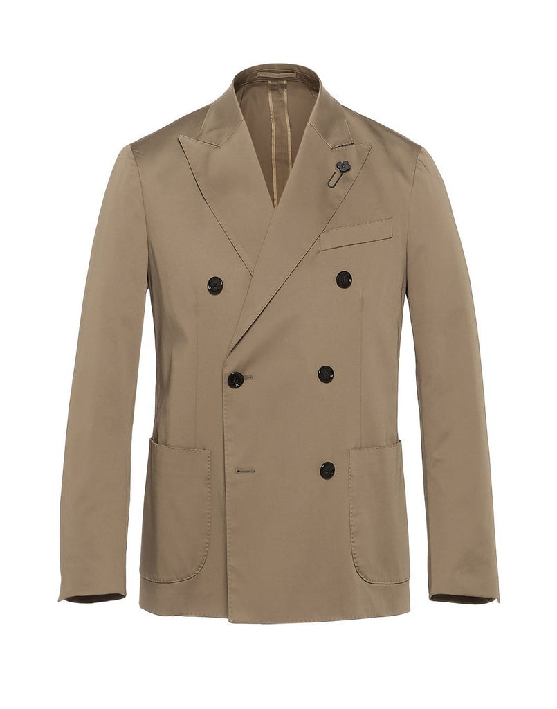 コットンストレッチサテン ダブルジャケット – LARDINI Online Store