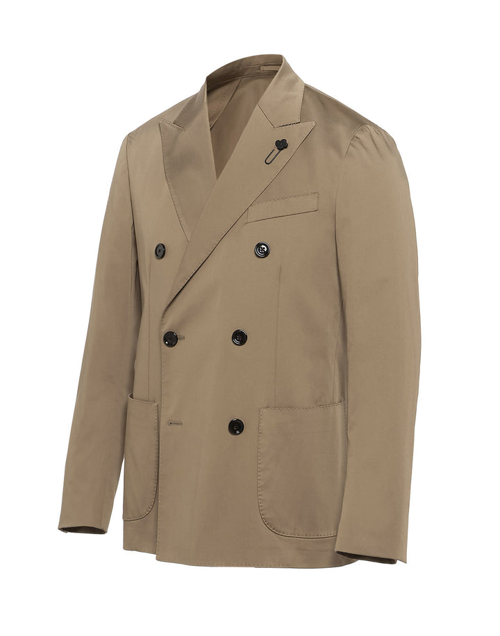 コットンストレッチサテン ダブルジャケット – LARDINI Online Store