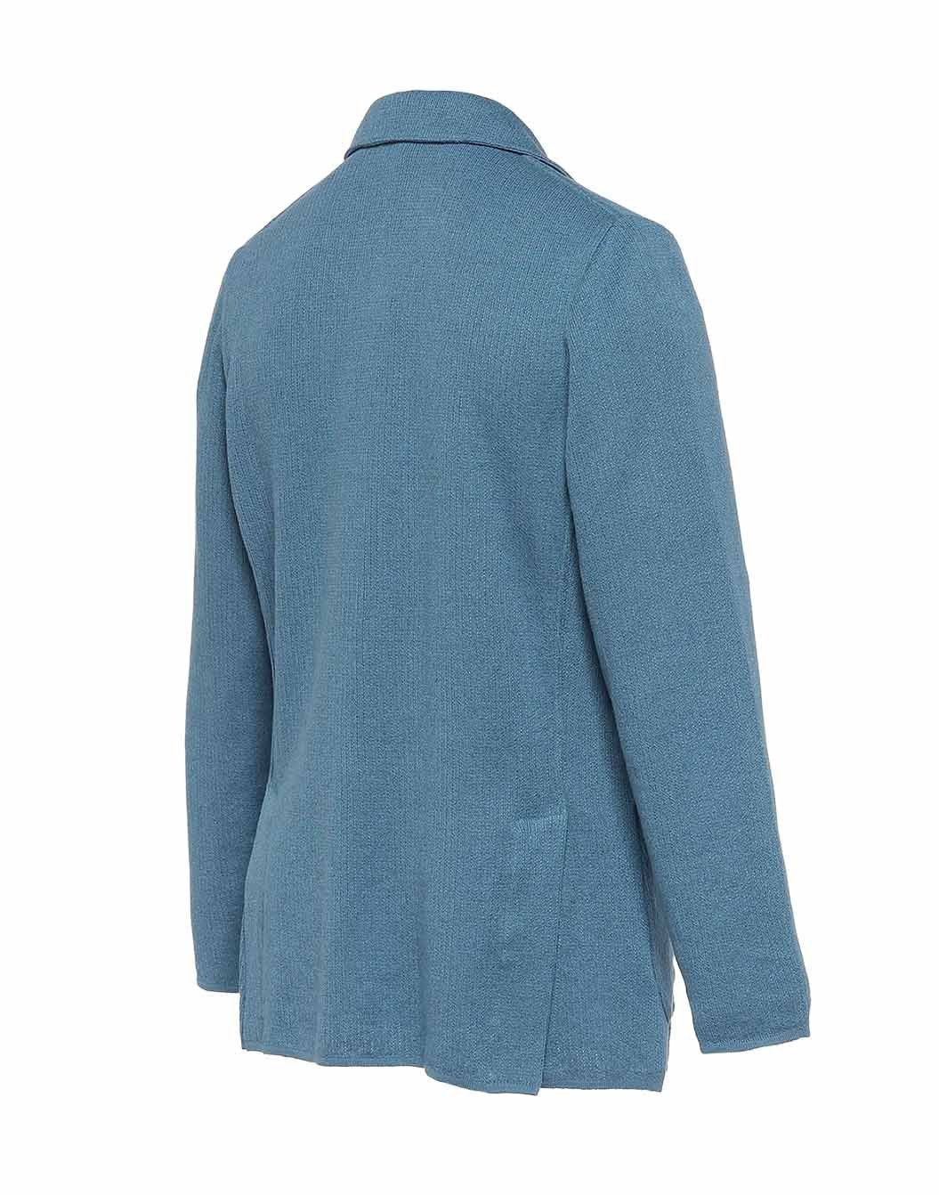 定10万新品同様　LARDINI レザー切替リネンニットジャケットXSハンガー付 リネンコットン ドロップニードルステッチ ニットジャケット – LARDINI