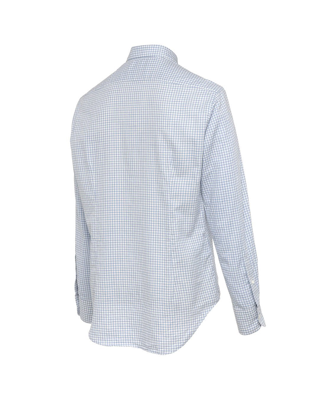 コットンツイル ギンガムチェックシャツ