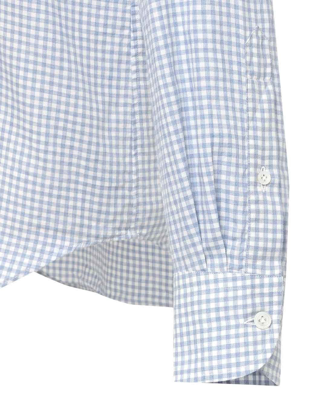 コットンツイル ギンガムチェックシャツ