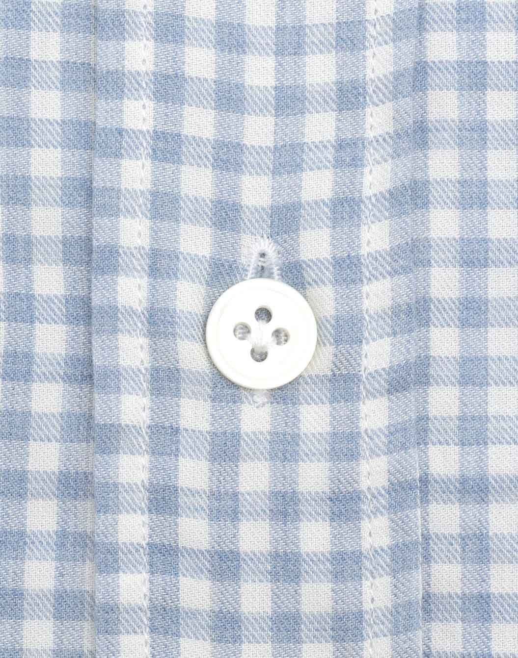 コットンツイル ギンガムチェックシャツ