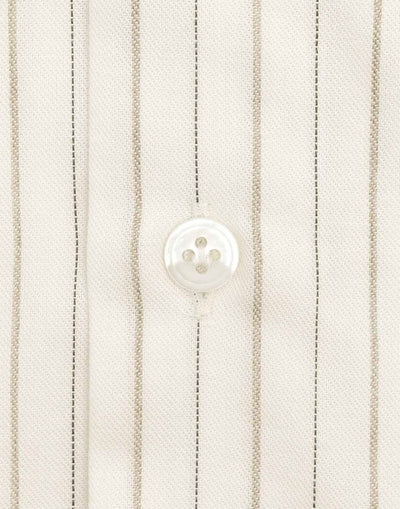 コットンウール オルタネイト ストライプシャツ