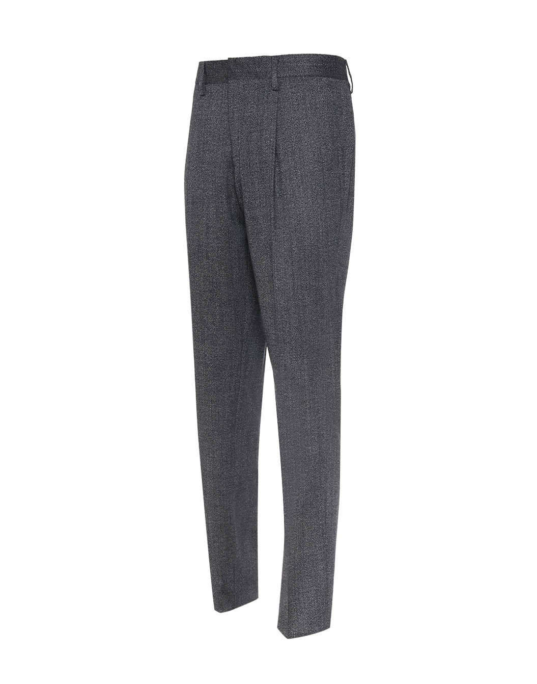 デニムルック ストレッチウール トラウザーズ