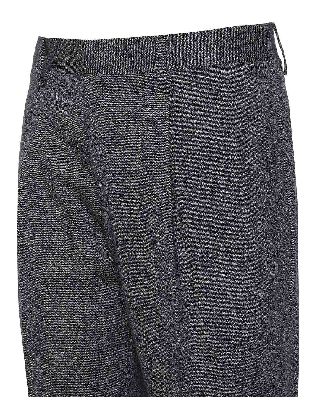 デニムルック ストレッチウール トラウザーズ