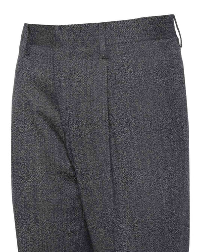 デニムルック ストレッチウール トラウザーズ