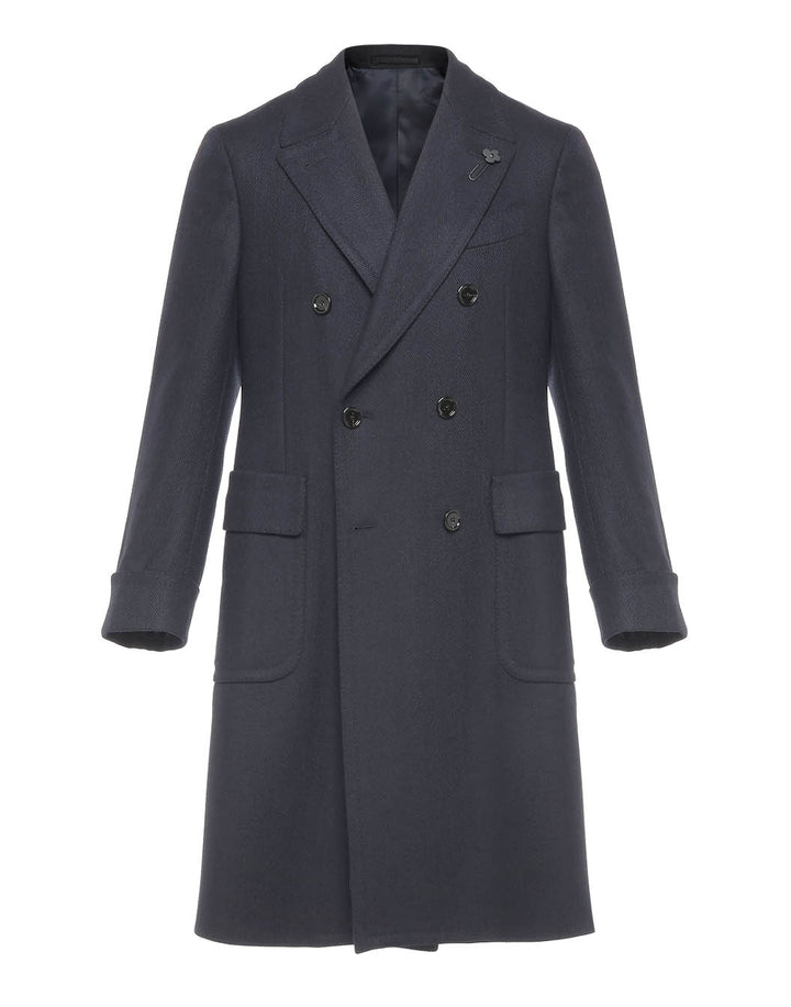ウールカシミヤヘリンボーン アルスターコート – LARDINI Online Store