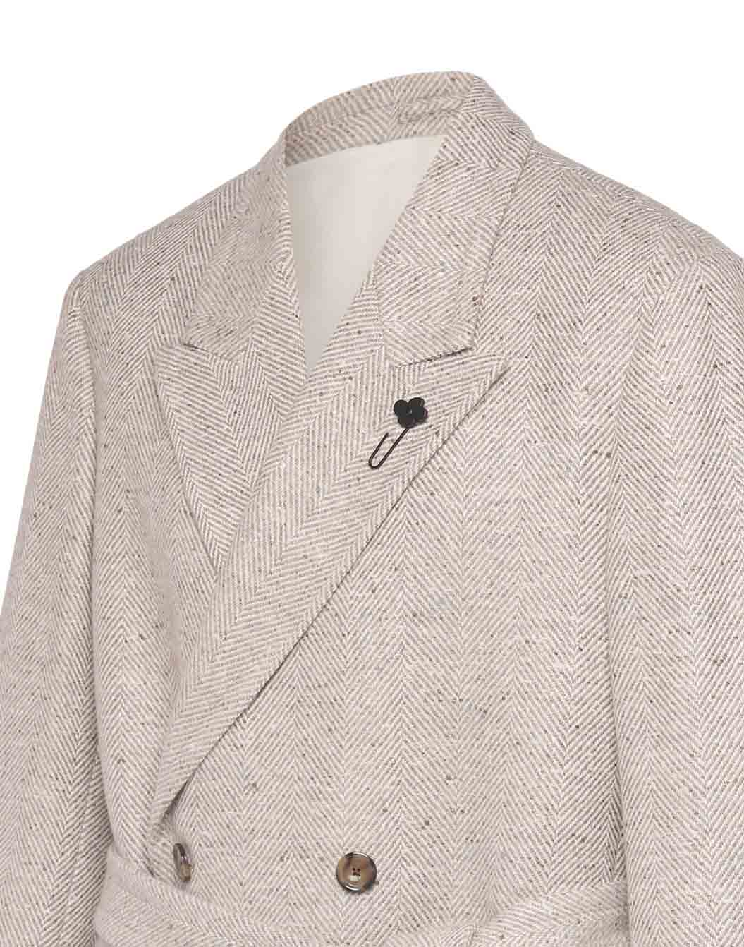 カシミヤツイード ダブルブレステッドコート – LARDINI Online Store