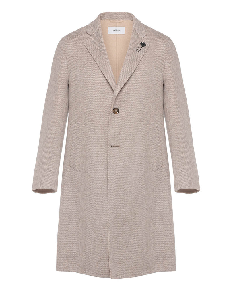 ウールカシミヤ ダブルフェイス ヘリンボーンコート – LARDINI Online