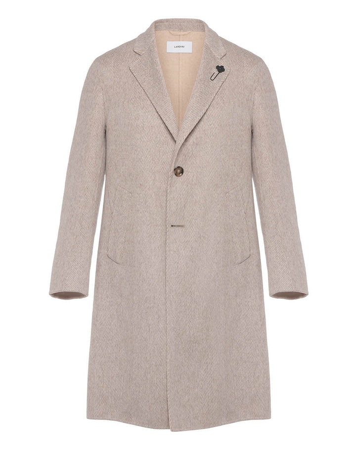 ウールカシミヤ ダブルフェイス ヘリンボーンコート – LARDINI Online