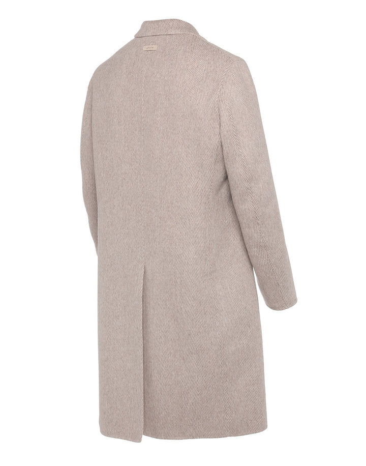 ウールカシミヤ ダブルフェイス ヘリンボーンコート – LARDINI Online