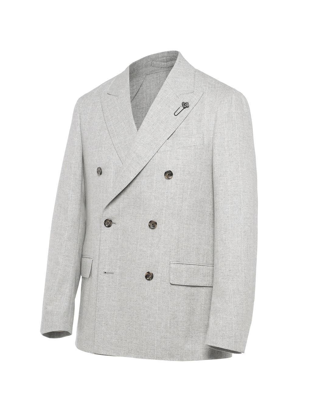 ウールカシミヤ ライトフランネル ストライプスーツ – LARDINI Online