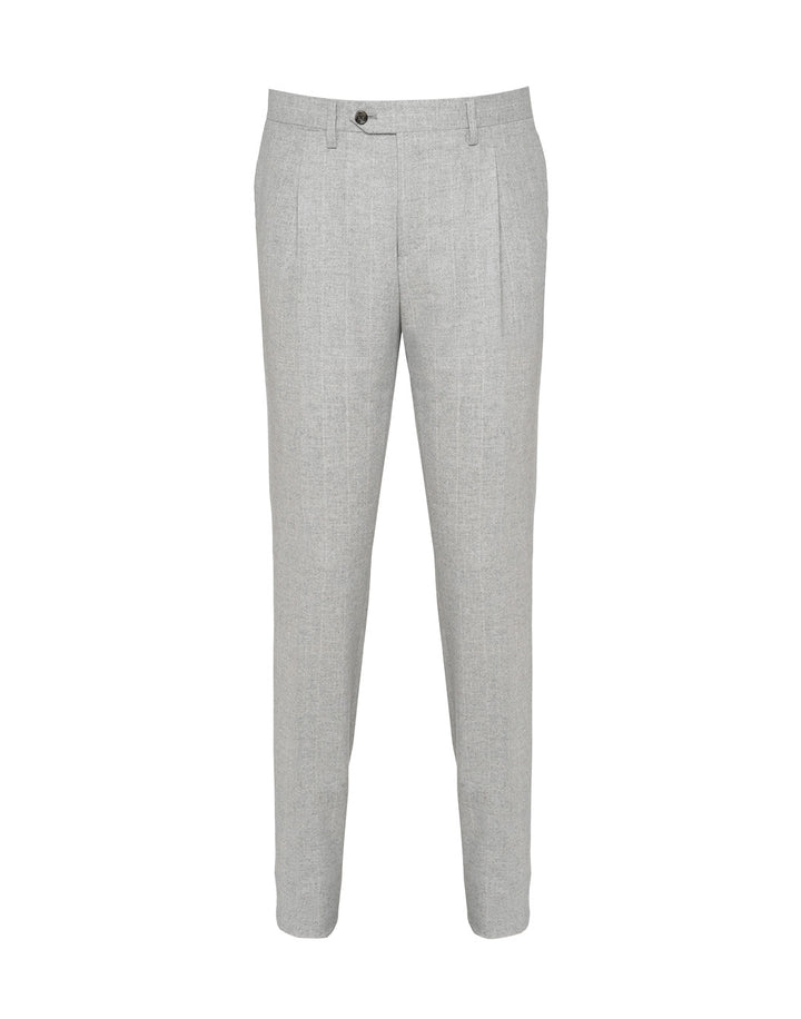 ウールカシミヤ ライトフランネル ストライプスーツ – LARDINI Online