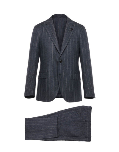 ウールカシミヤ ライトフランネル グレンチェックスーツ