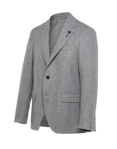 ウールカシミヤ ライトフランネル グレンチェックスーツ