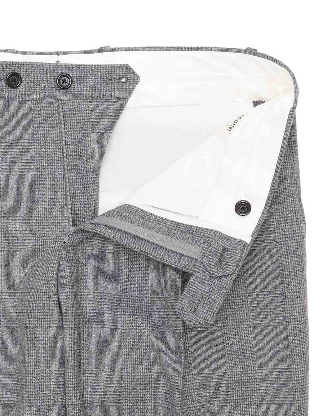 ウールカシミヤ ライトフランネル グレンチェックスーツ