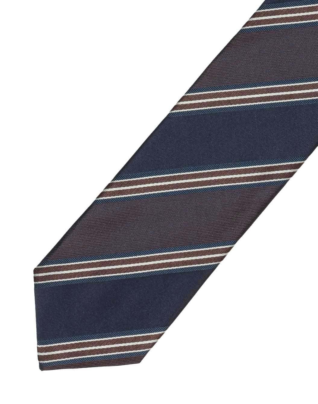 サテンジャカード ミックスストライプタイ