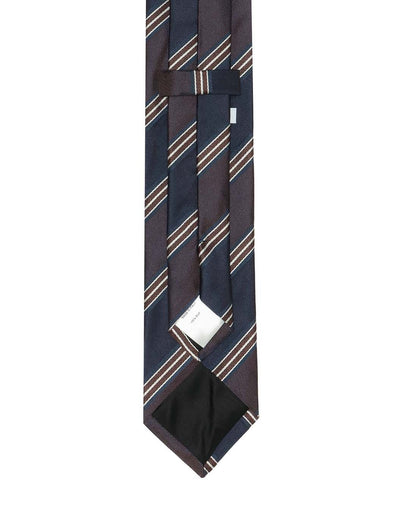 サテンジャカード ミックスストライプタイ