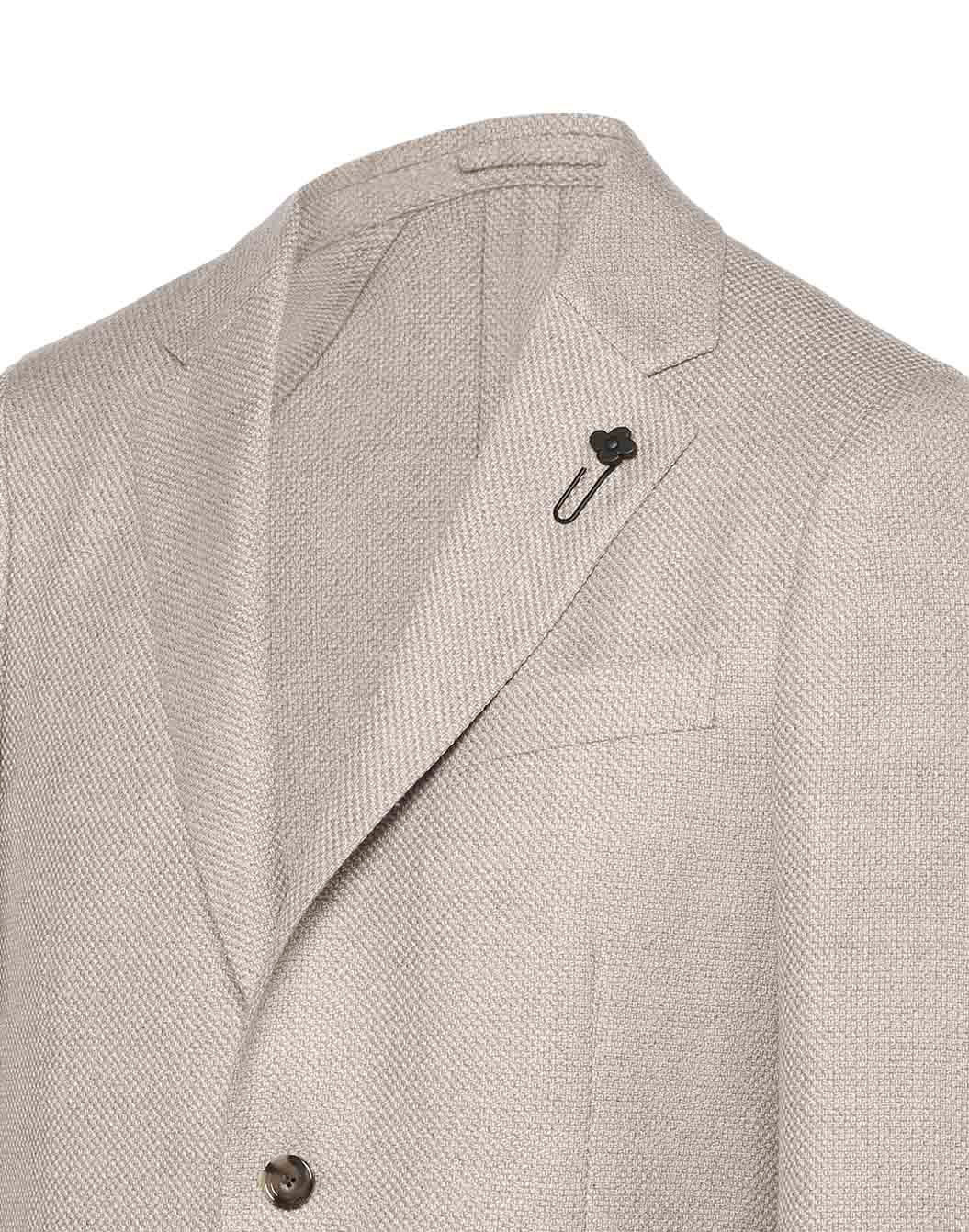 ウールシルクカシミヤ メランジバスケットジャケット