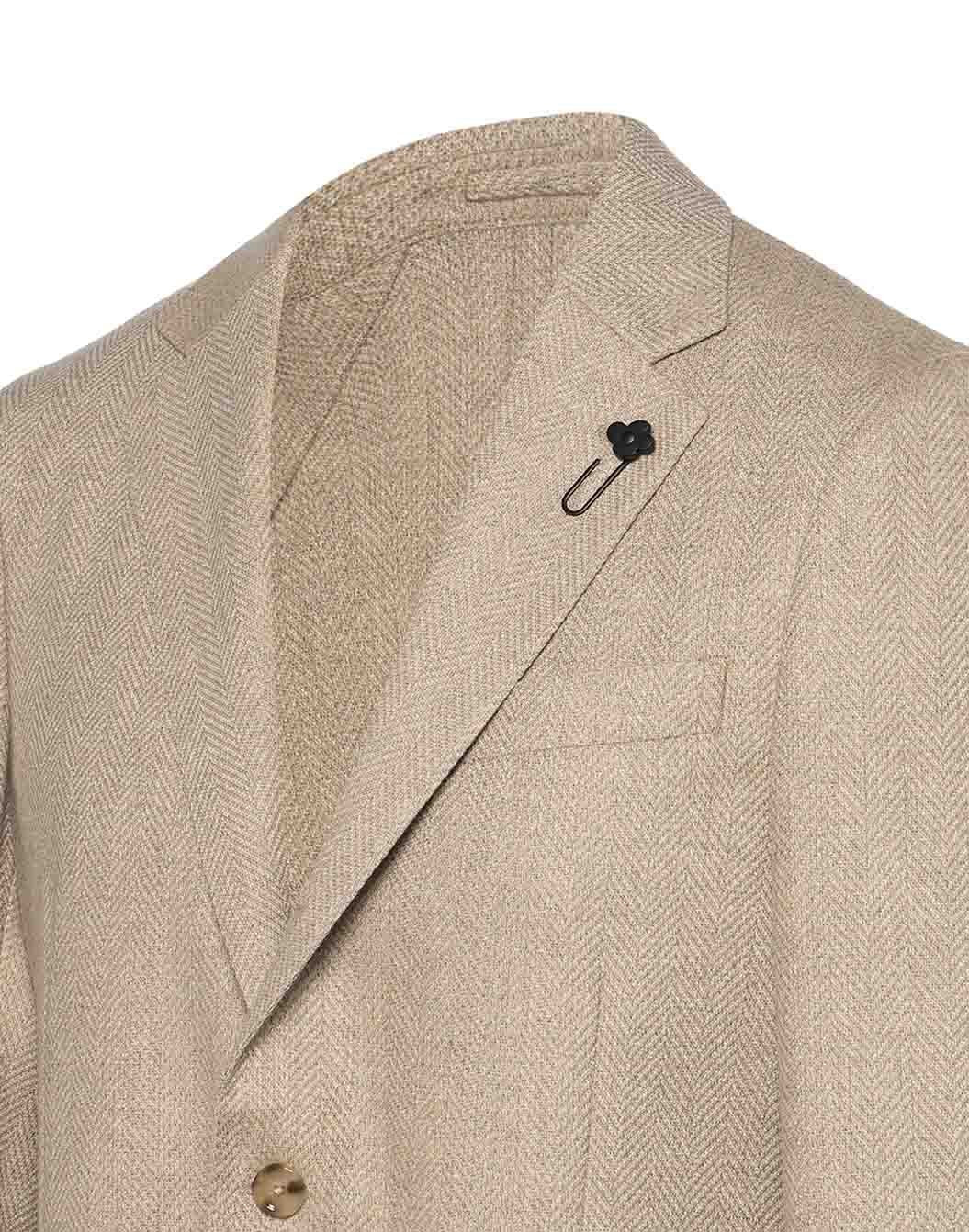 ウールカシミヤ メランジヘリンボーン ジャケット