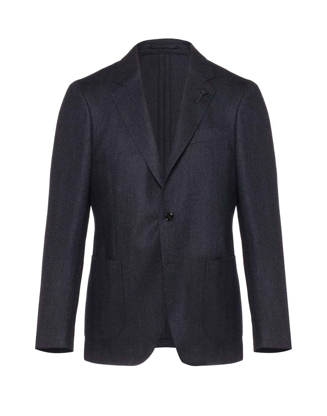 ウールカシミヤ メランジヘリンボーン ジャケット – LARDINI Online Store