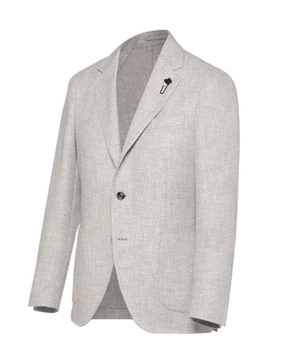 ウールアルパカ メランジバスケット ジャケット