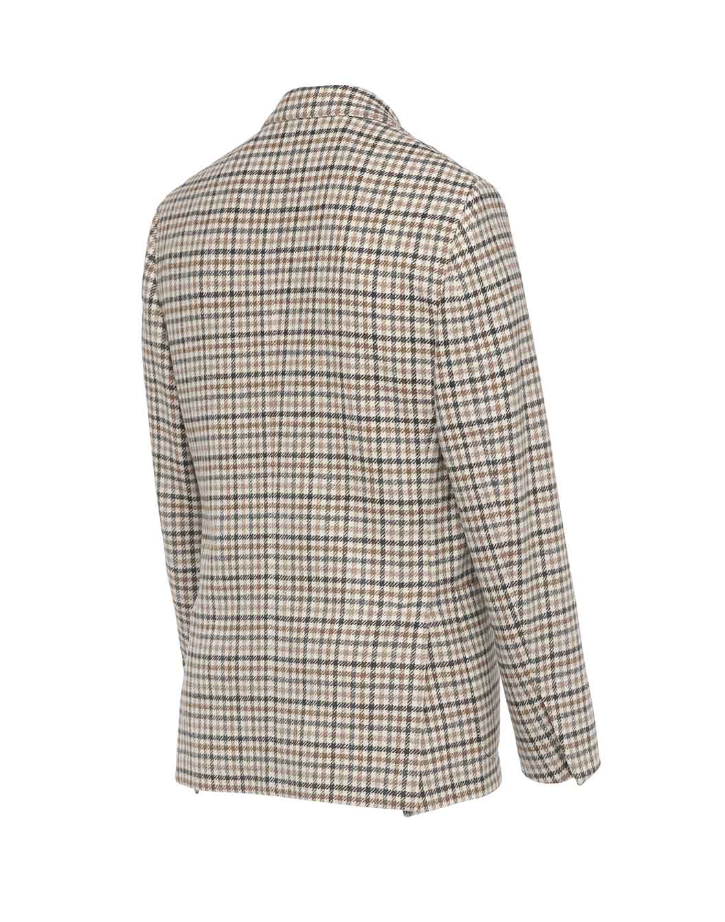 シェットランドウールガンクラブチェックジャケット