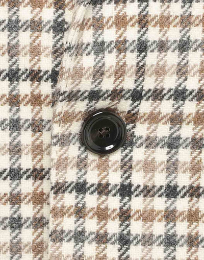 シェットランドウールガンクラブチェックジャケット