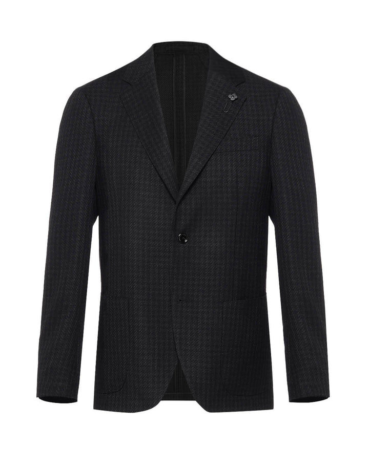 ツイストウール ハウンドトゥース チェックジャケット – LARDINI