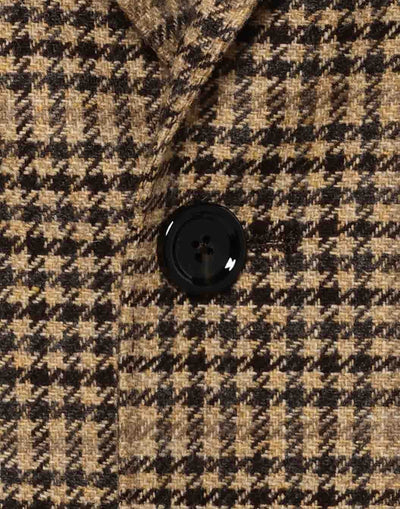 ウールカシミヤ ガンクラブチェック ジャケット